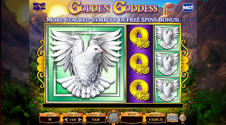 Golden Goddess Slot Screenshot 3
